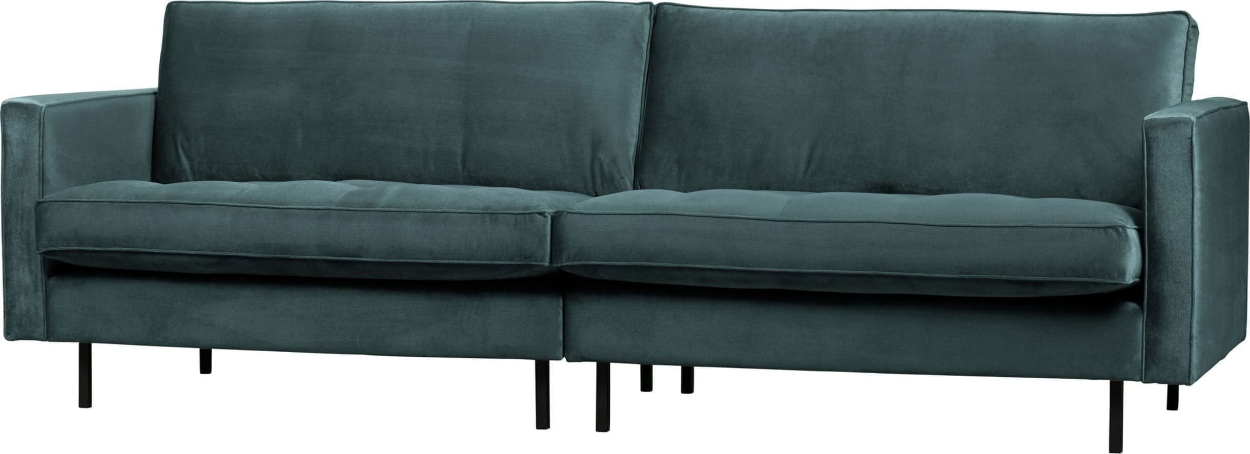 BePureHome Rodeo Classic 3-zitsbank Velvet Teal Teal Bank