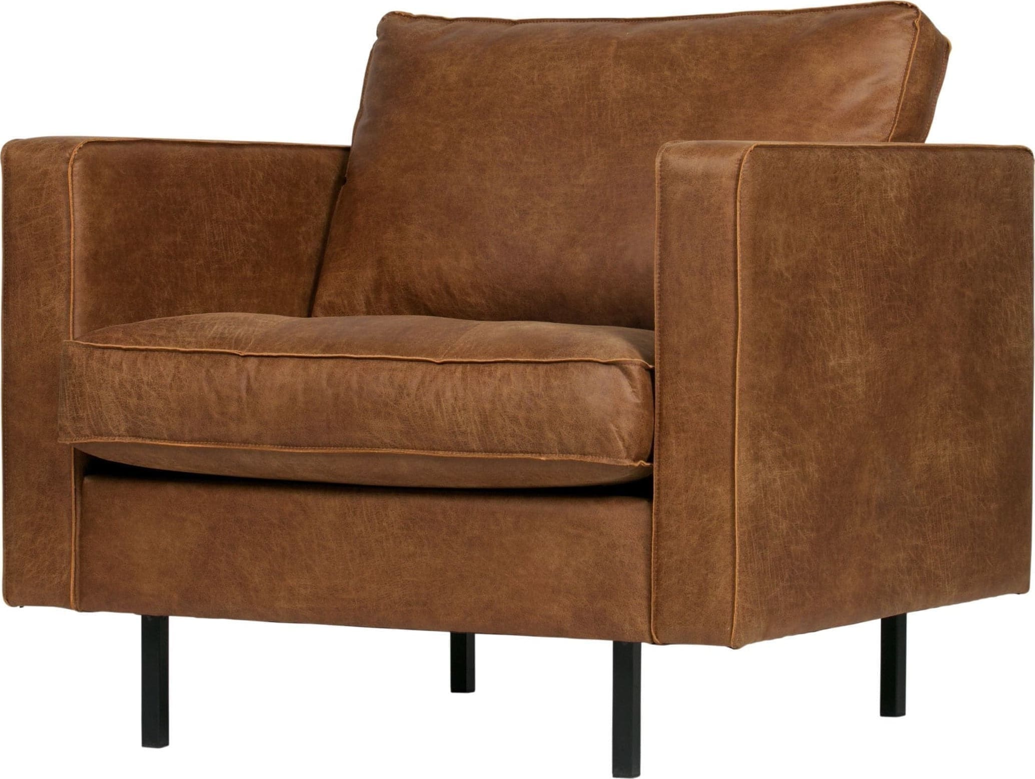 BePureHome Rodeo Classic Fauteuil Cognac Cognac Bank