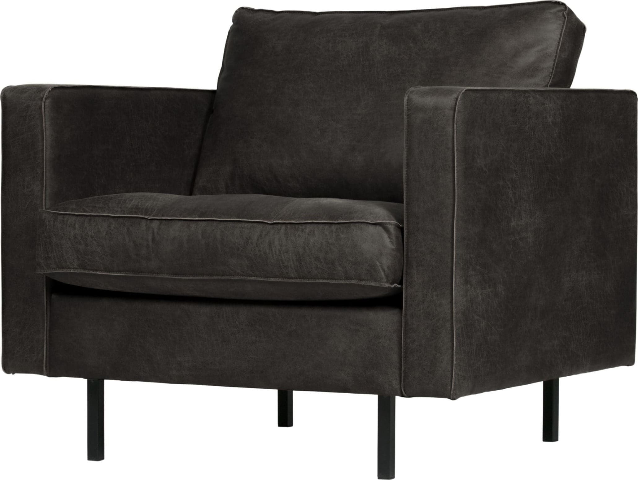 BePureHome Rodeo Classic Fauteuil Zwart Black Bank