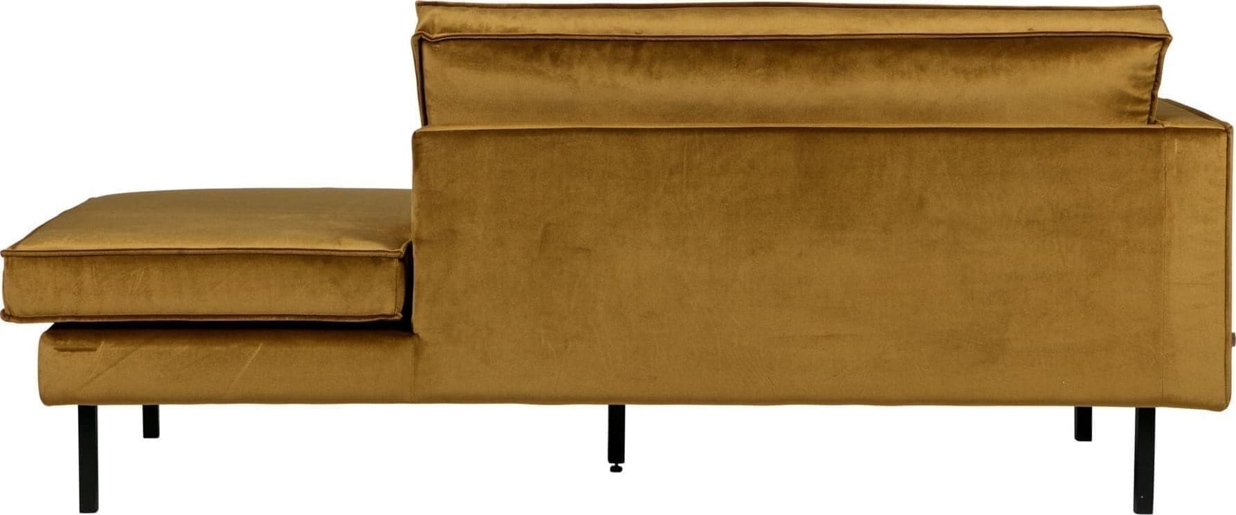 BePureHome Rodeo Daybed Left Velvet Honing Geel Honey yellow Bank