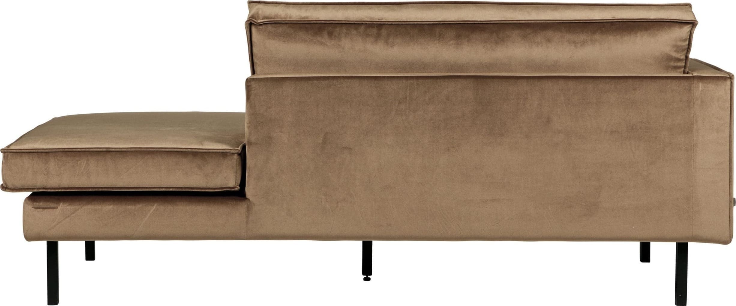 BePureHome Rodeo Daybed Left Velvet Taupe Taupe Bank