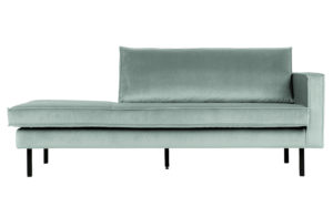 BePureHome Rodeo Daybed Right Velvet Mint Mint Bank