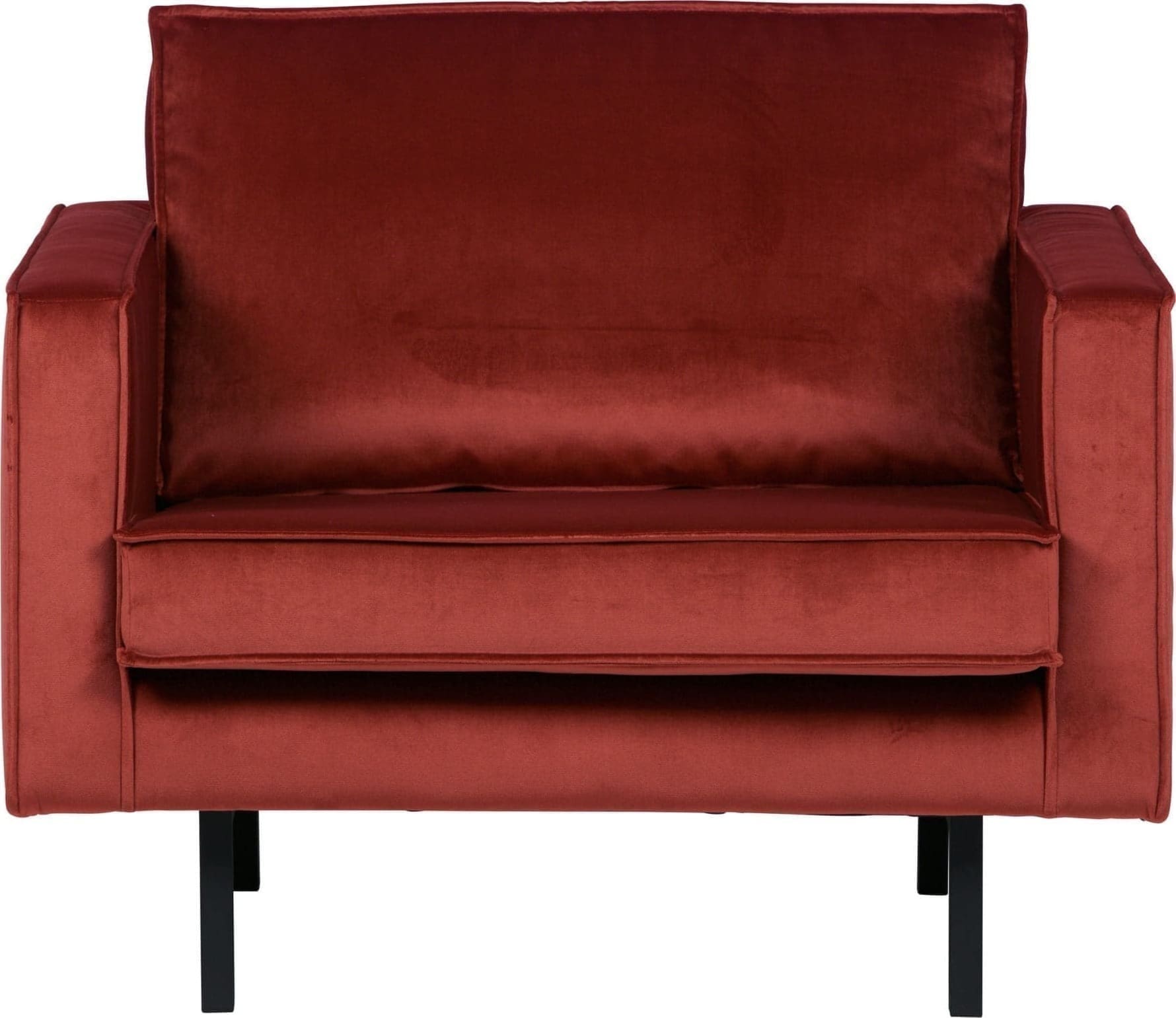 BePureHome Rodeo Fauteuil Velvet Chestnut Chestnut Bank