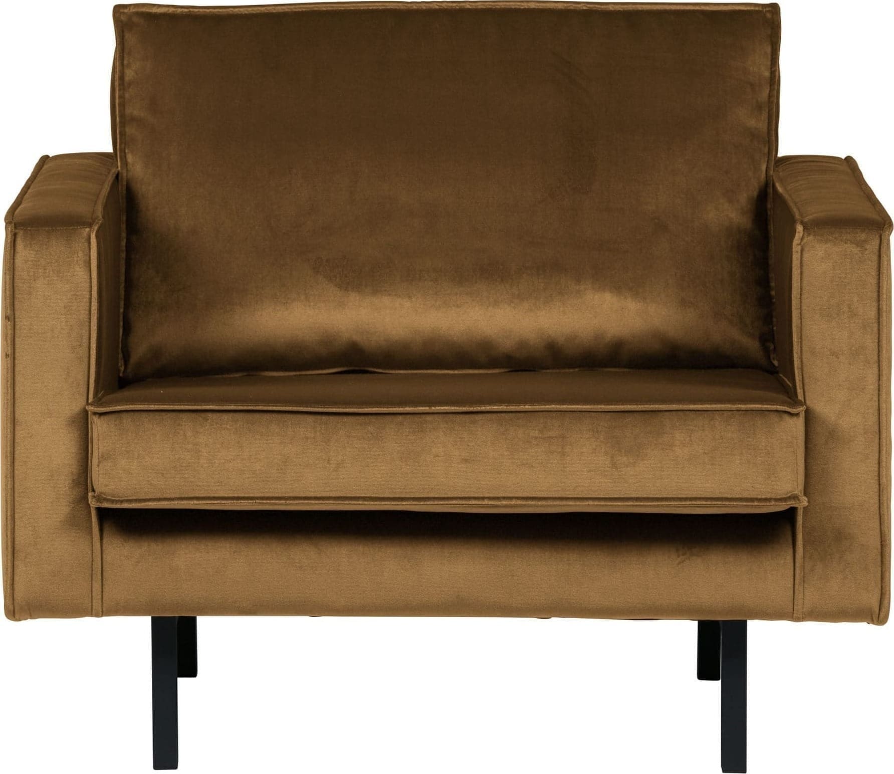 BePureHome Rodeo Fauteuil Velvet Honing Geel Honey yellow Bank