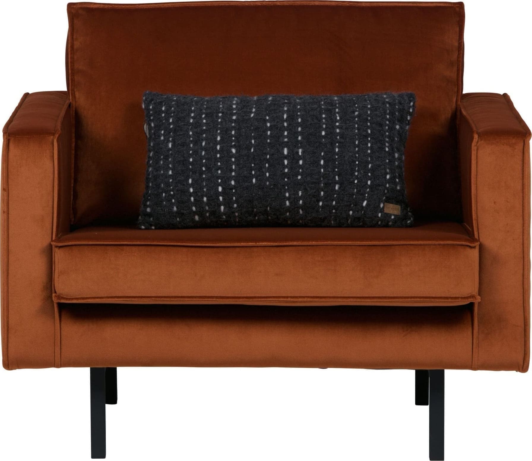 BePureHome Rodeo Fauteuil Velvet Roest Rust Bank