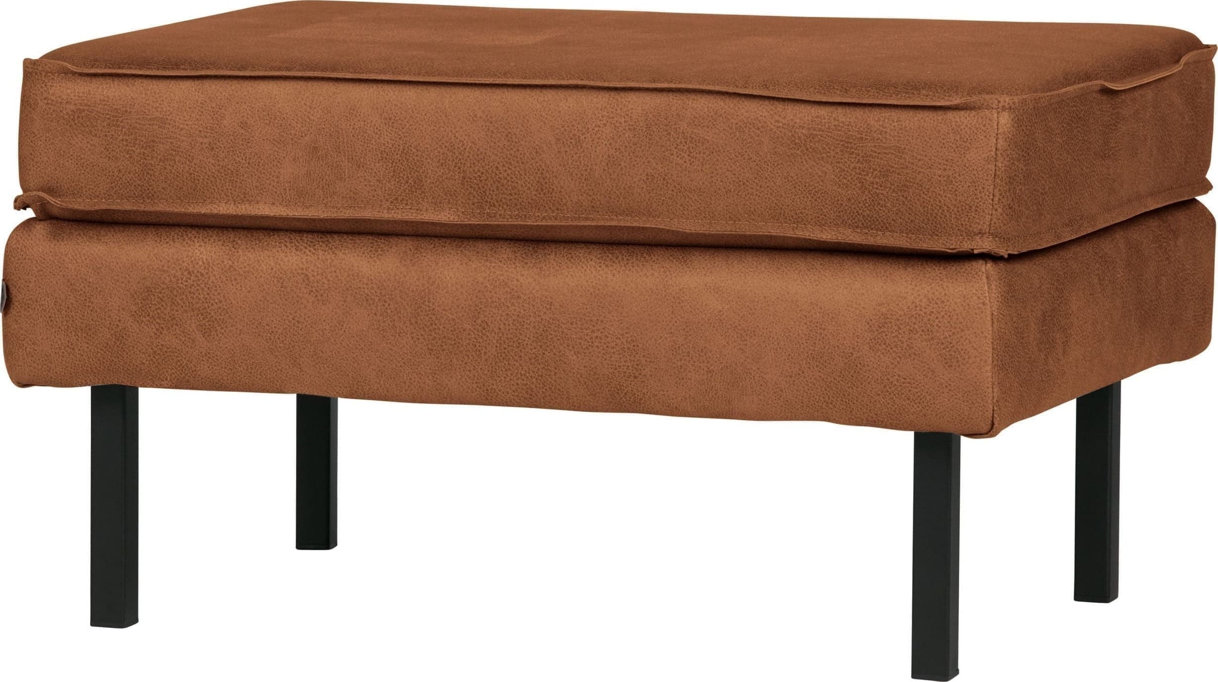 BePureHome Rodeo Hocker Op Poten Cognac Cognac Eetkamerstoel