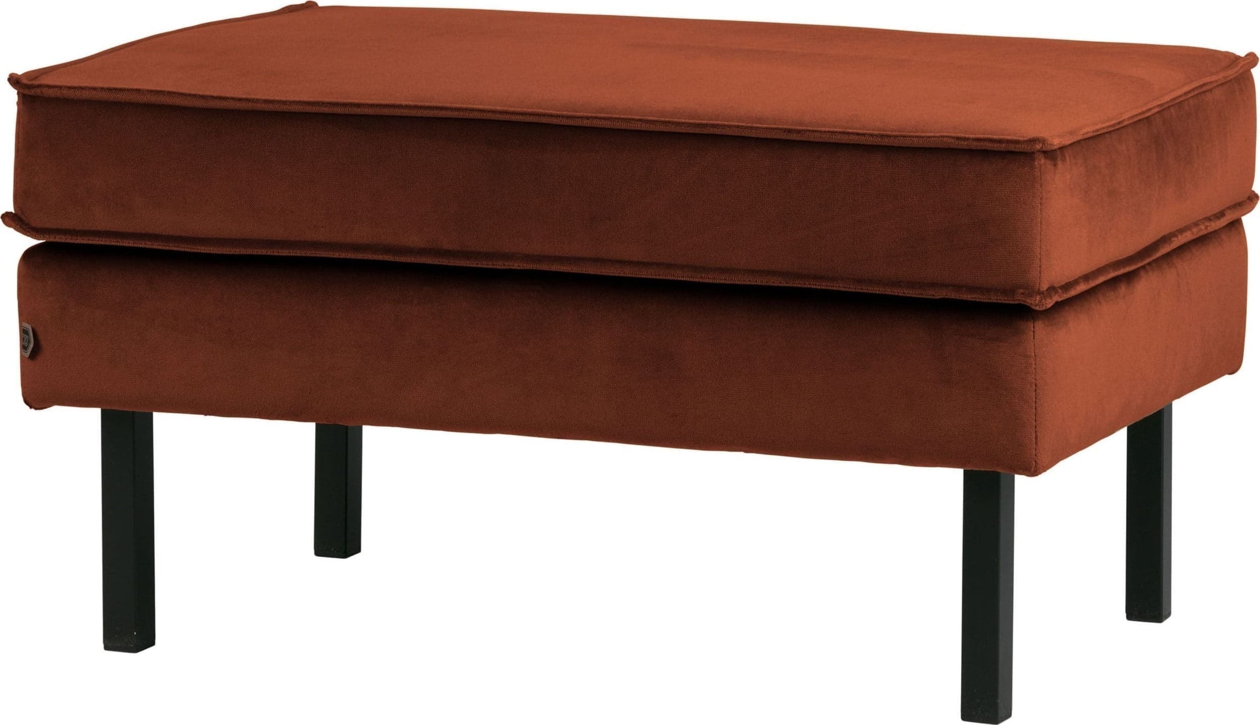 BePureHome Rodeo Hocker Op Poten Velvet Roest Rust Eetkamerstoel