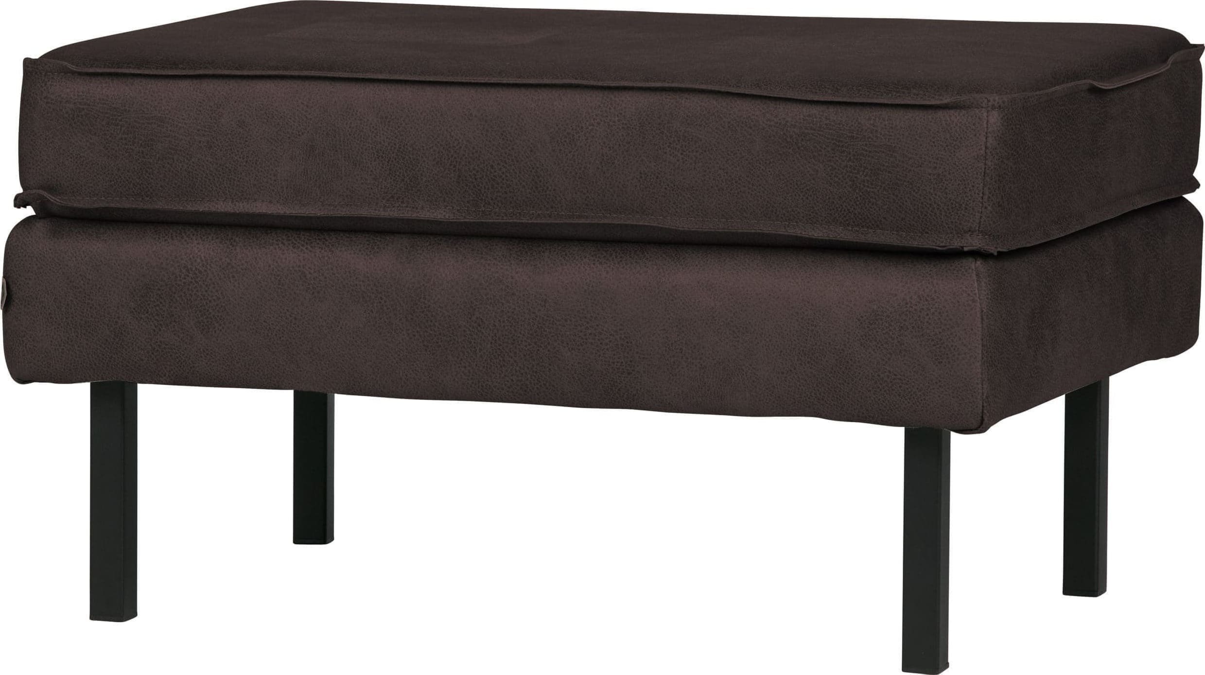 BePureHome Rodeo Hocker Op Poten Zwart Black Eetkamerstoel