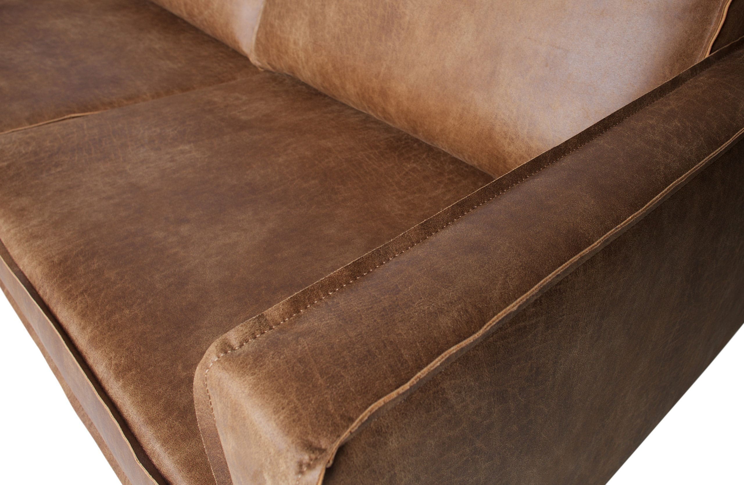 BePureHome Rodeo Hoekbank Links Cognac Cognac Bank