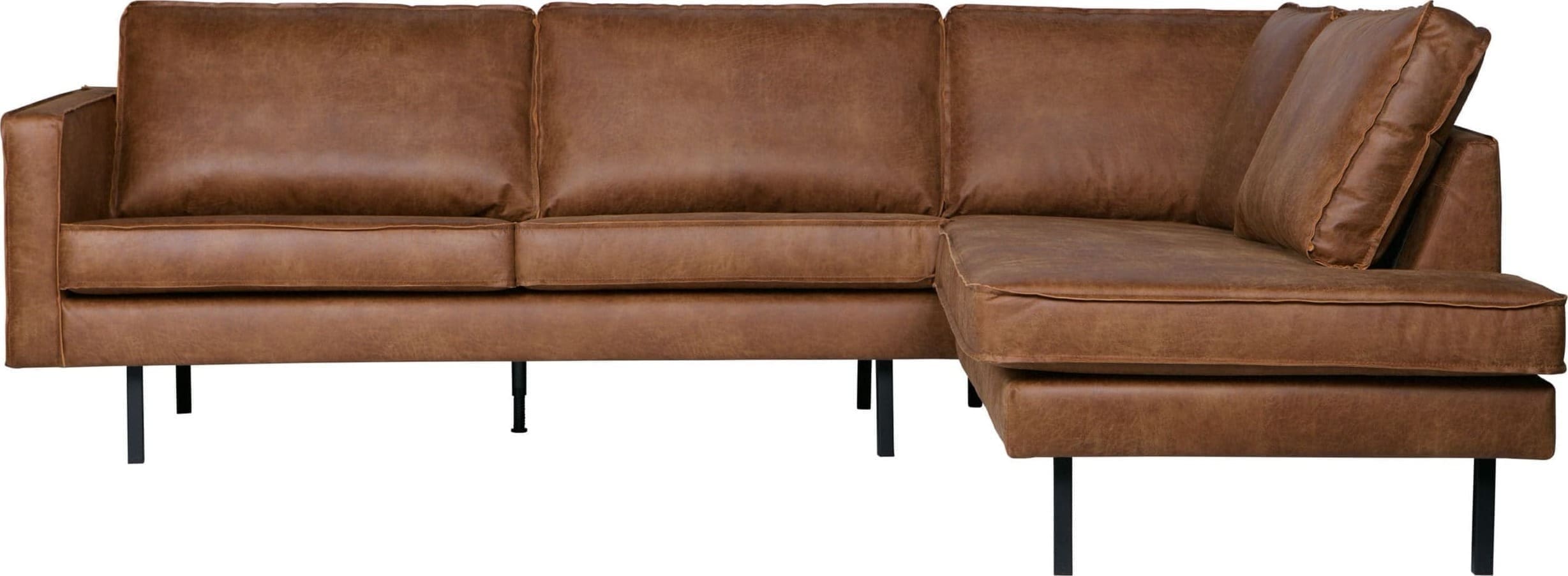 BePureHome Rodeo Hoekbank Rechts Cognac Cognac Bank