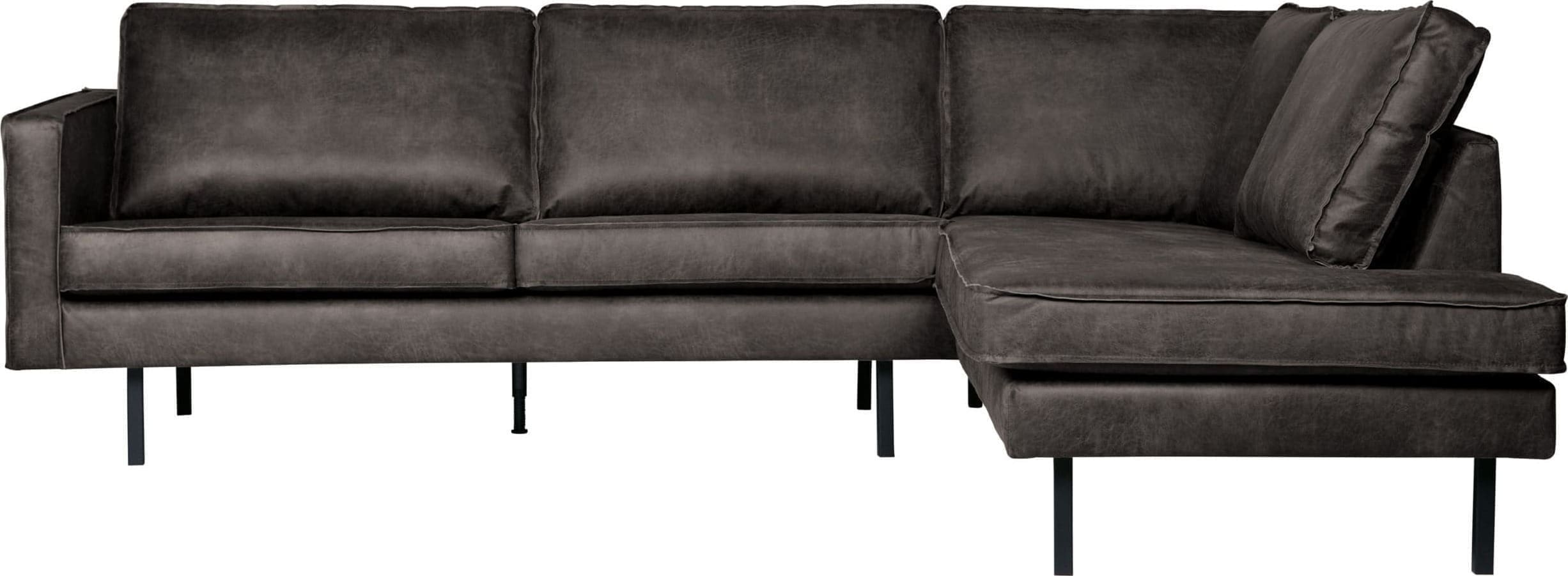 BePureHome Rodeo Hoekbank Rechts Zwart Black Bank