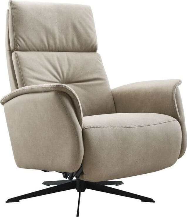Pronto Wonen Relaxfauteuil Initio verstelbare rug en voetensteun  Fauteuil