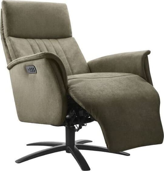 Pronto Wonen Relaxfauteuil Initio verstelbare rug en voetensteun Fauteuil
