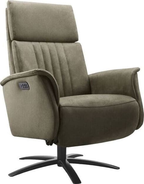 Pronto Wonen Relaxfauteuil Initio verstelbare rug en voetensteun  Fauteuil