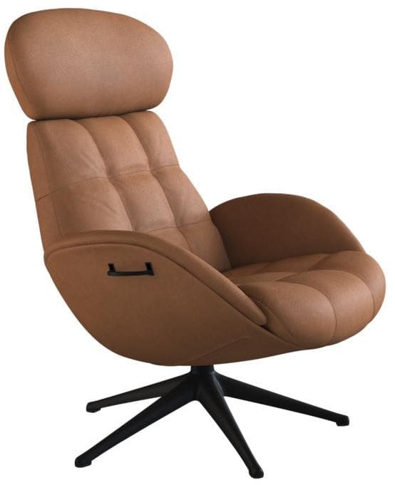 Chester fauteuil Flexlux in leder Nature cognac