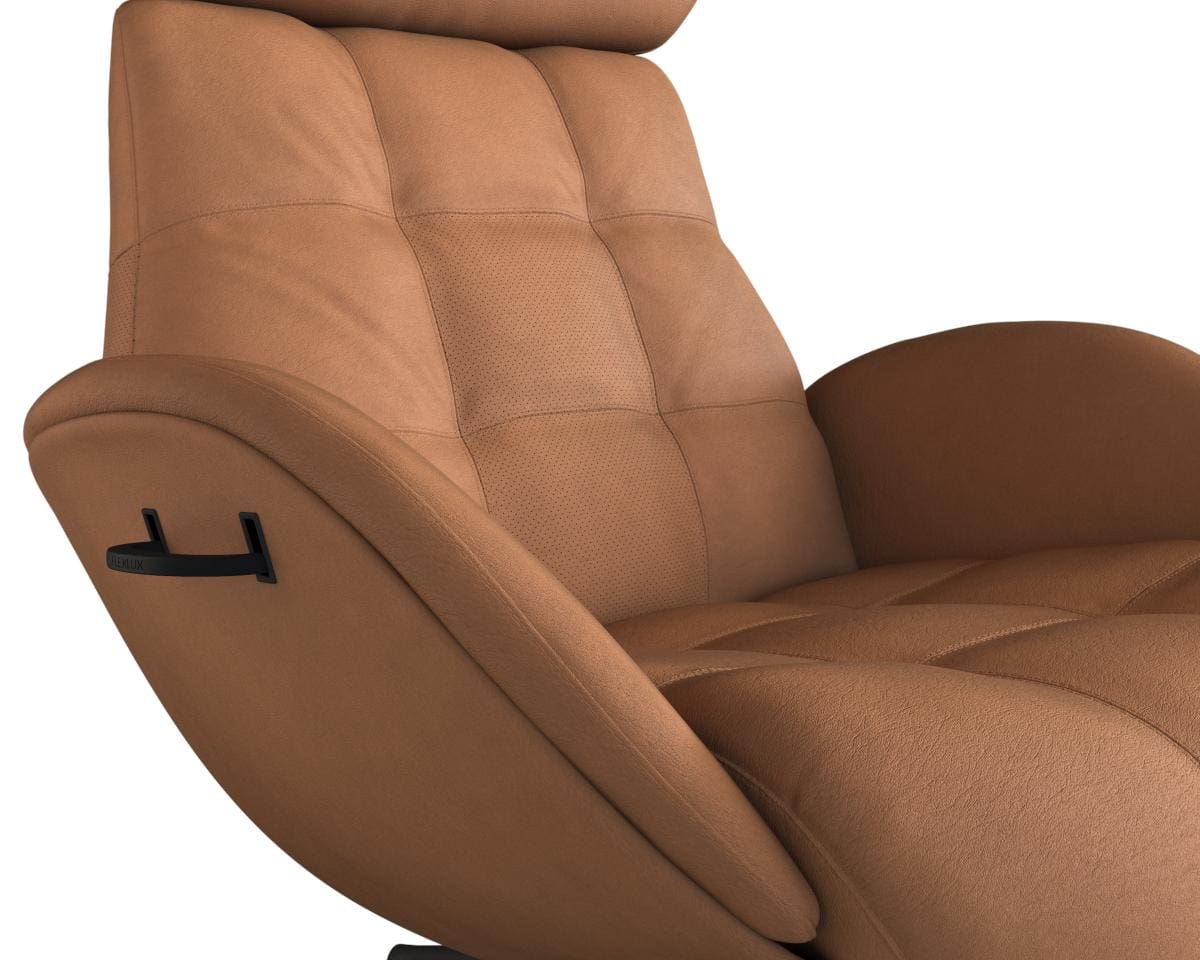 Chester fauteuil Flexlux in leder Nature cognac
