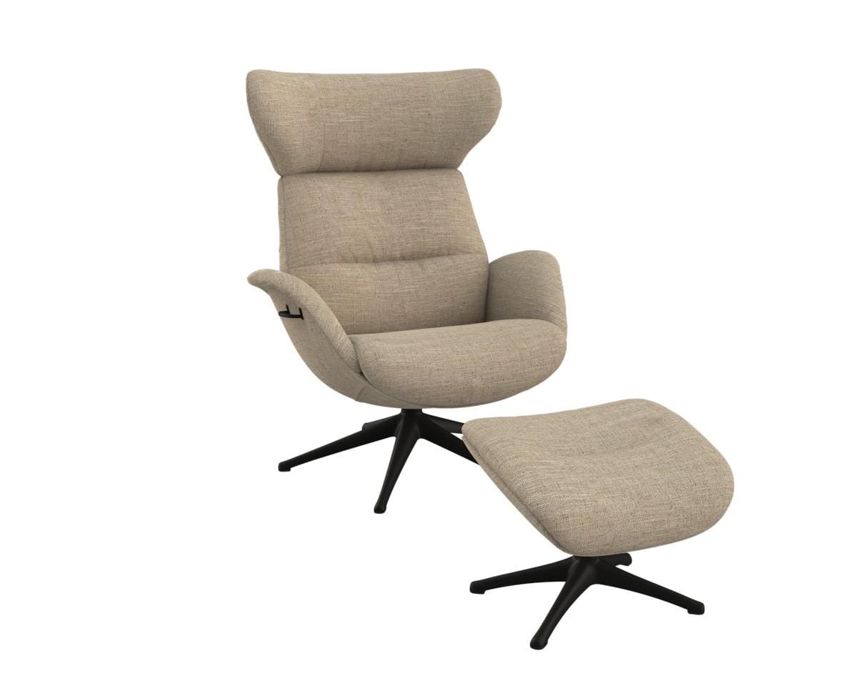 More fauteuil Flexlux in stof Brescia sand