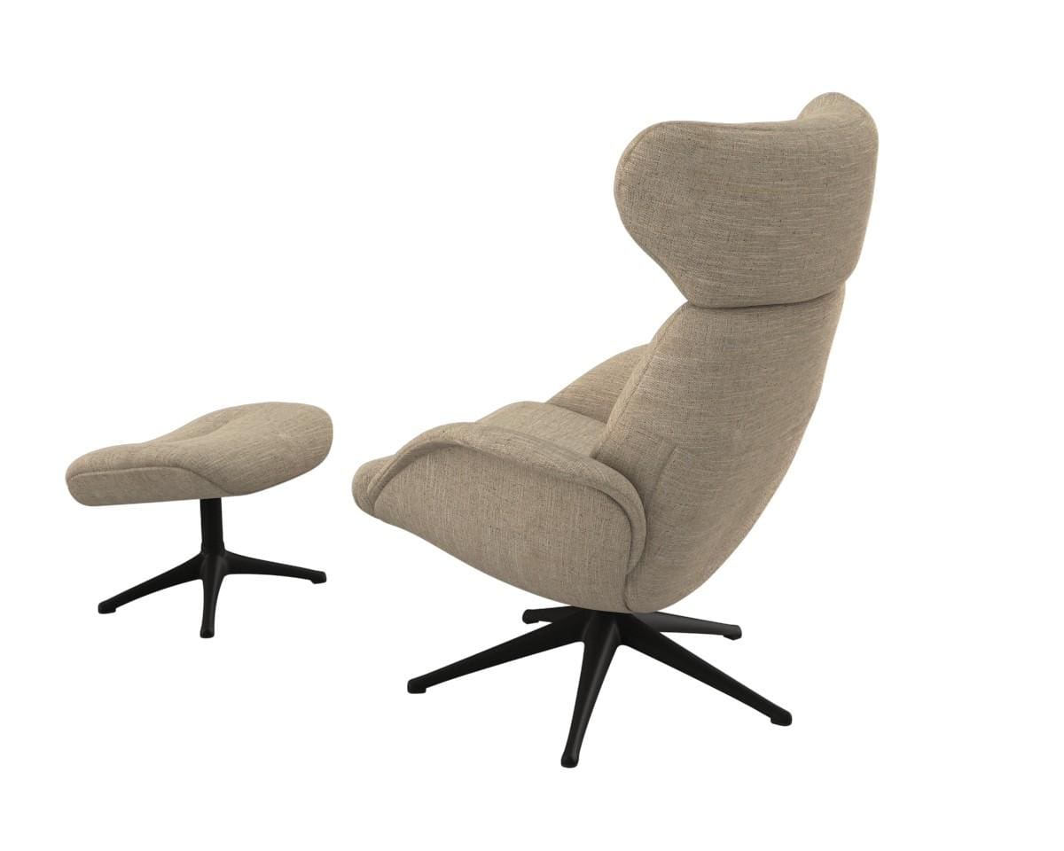 More fauteuil Flexlux in stof Brescia sand