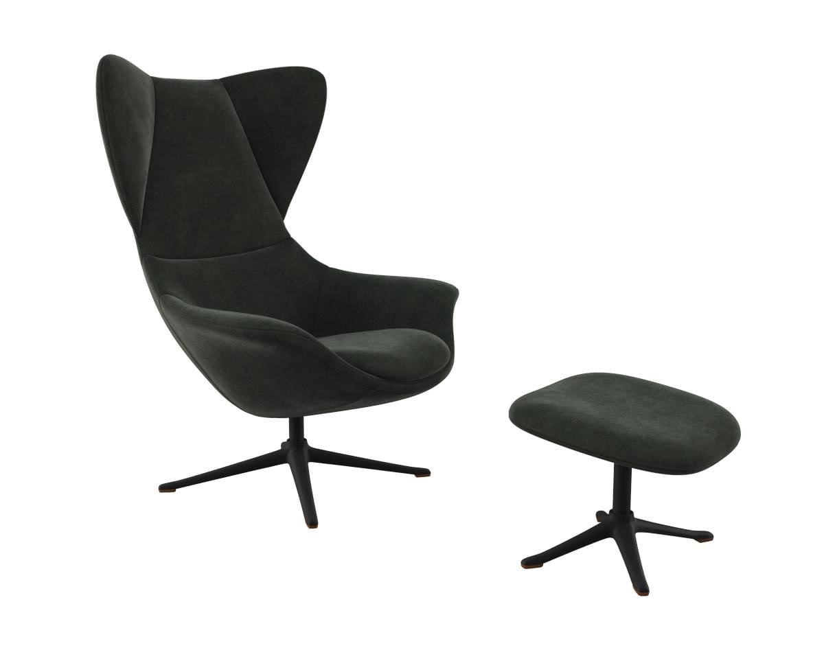 Flexlux fauteuil Stilo in stof super velvet dusty green