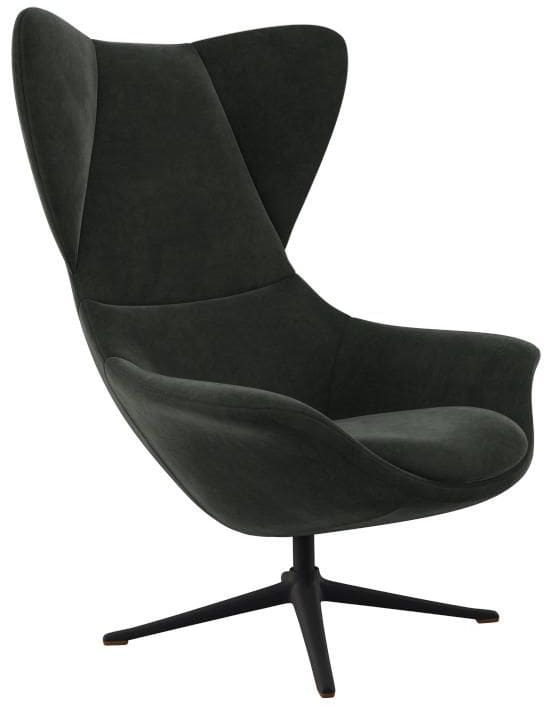 Flexlux fauteuil Stilo in stof super velvet dusty green