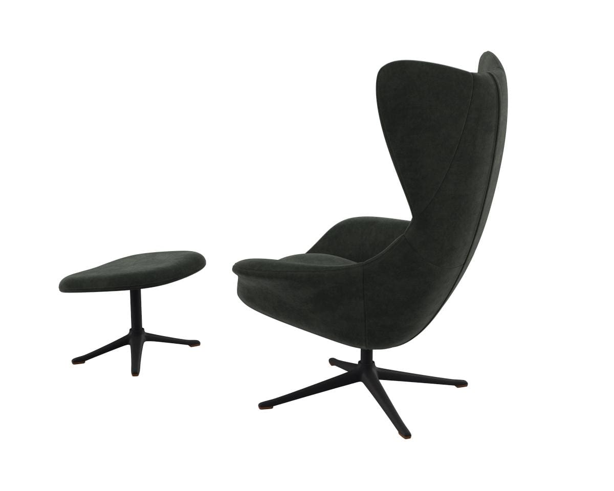 Flexlux fauteuil Stilo in stof super velvet dusty green