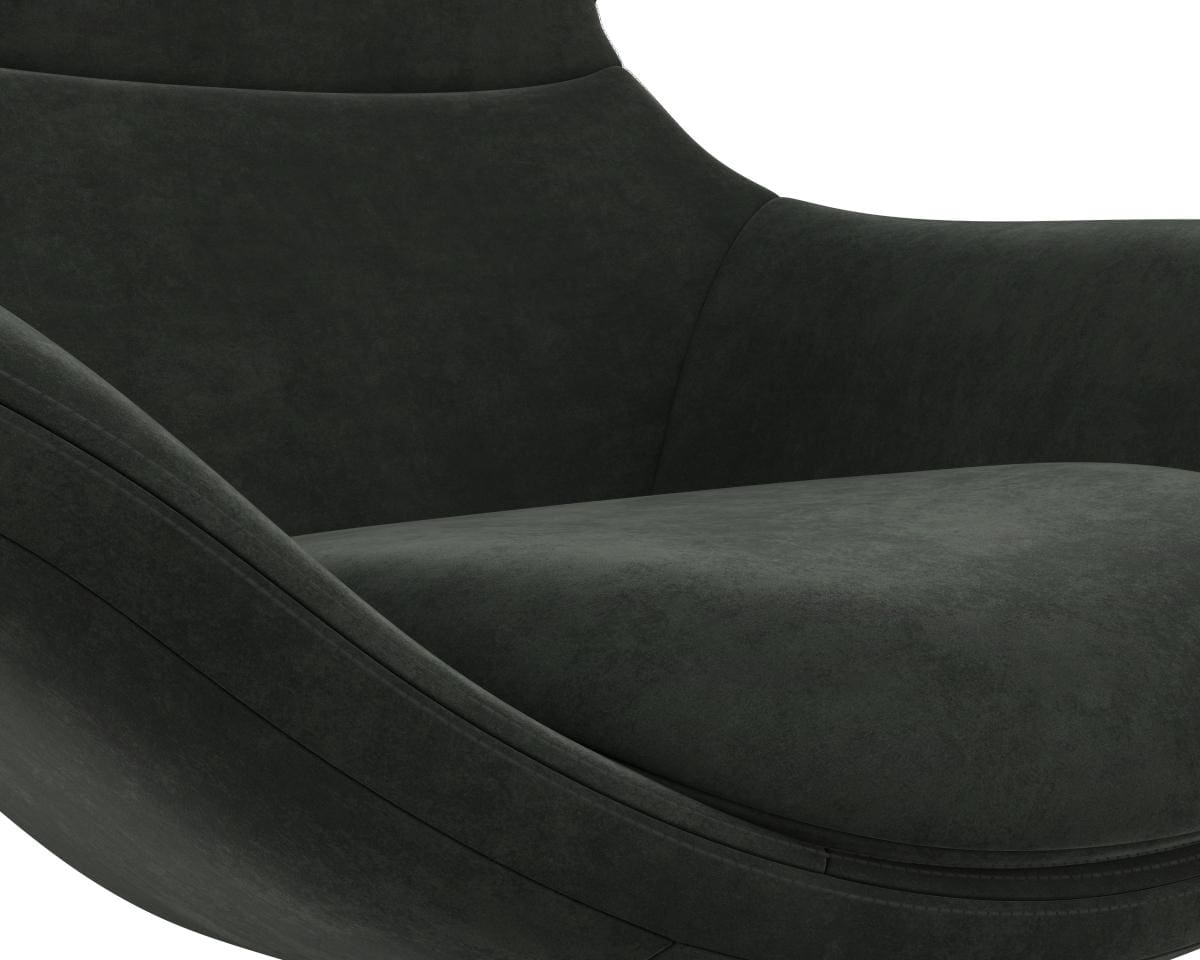 Flexlux fauteuil Stilo in stof super velvet dusty green
