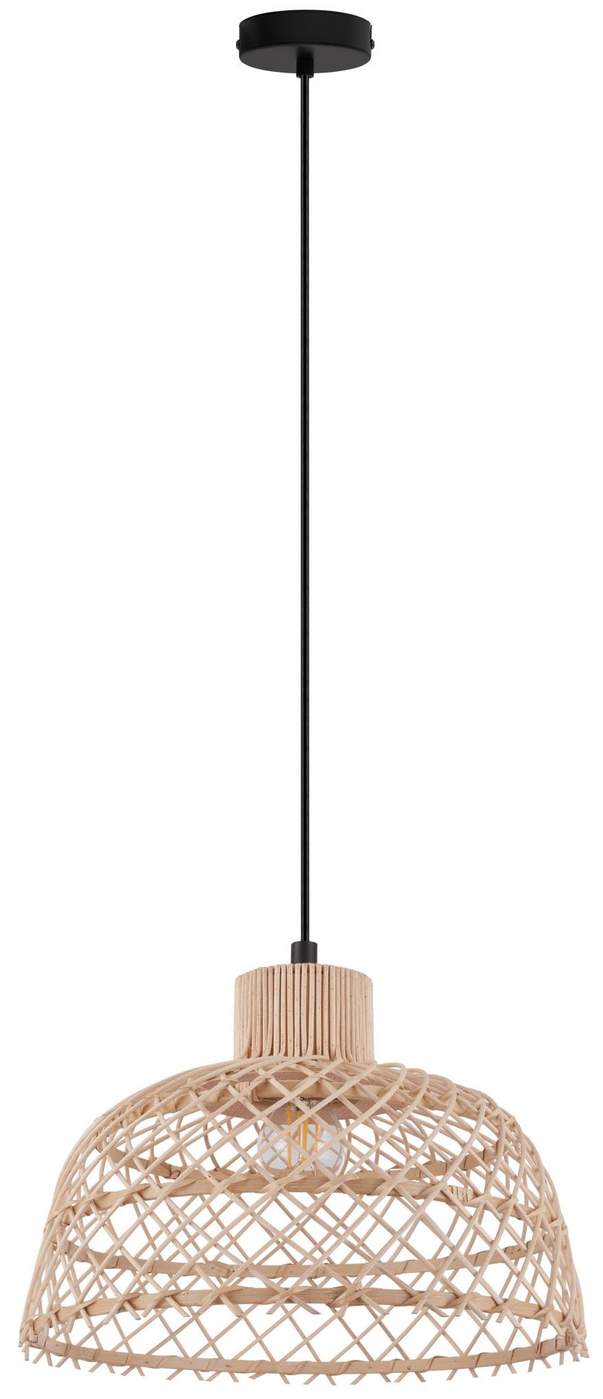 EGLO Ausnby - Hanglamp - E27 - Ø 37 cm - Zwart