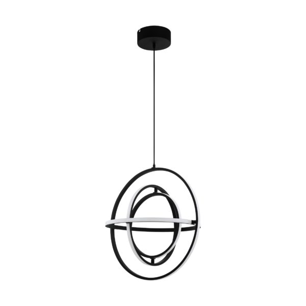 Led hanglamp retornio 5 ringen d580 zwa/wit Eglo Hanglamp 39893-EGLO