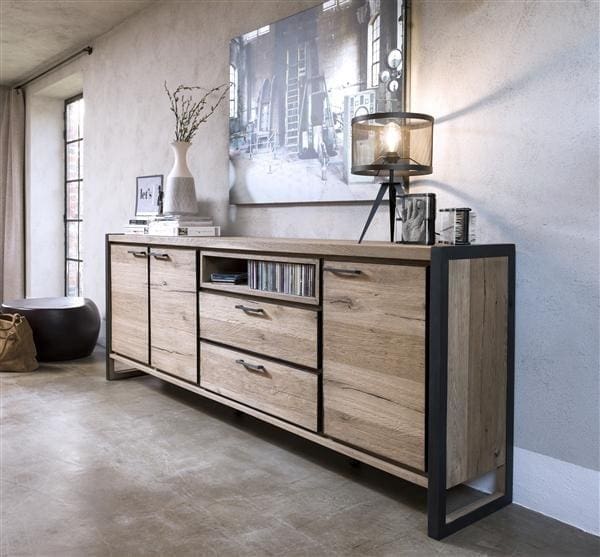 Henders & Hazel Metalo dressoir 140 cm - 1-deur + 2-laden Dressoir