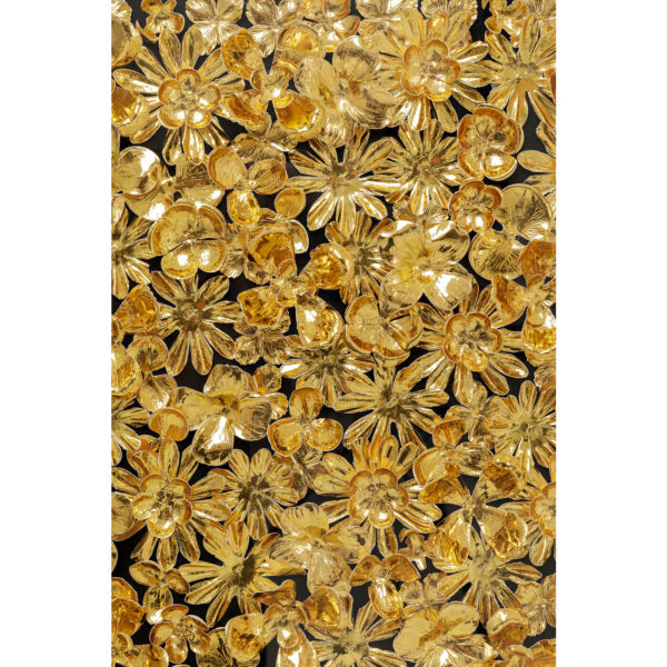 Deco Frame Gold Flower 80x80cm Kare Design Wanddecoratie 51441