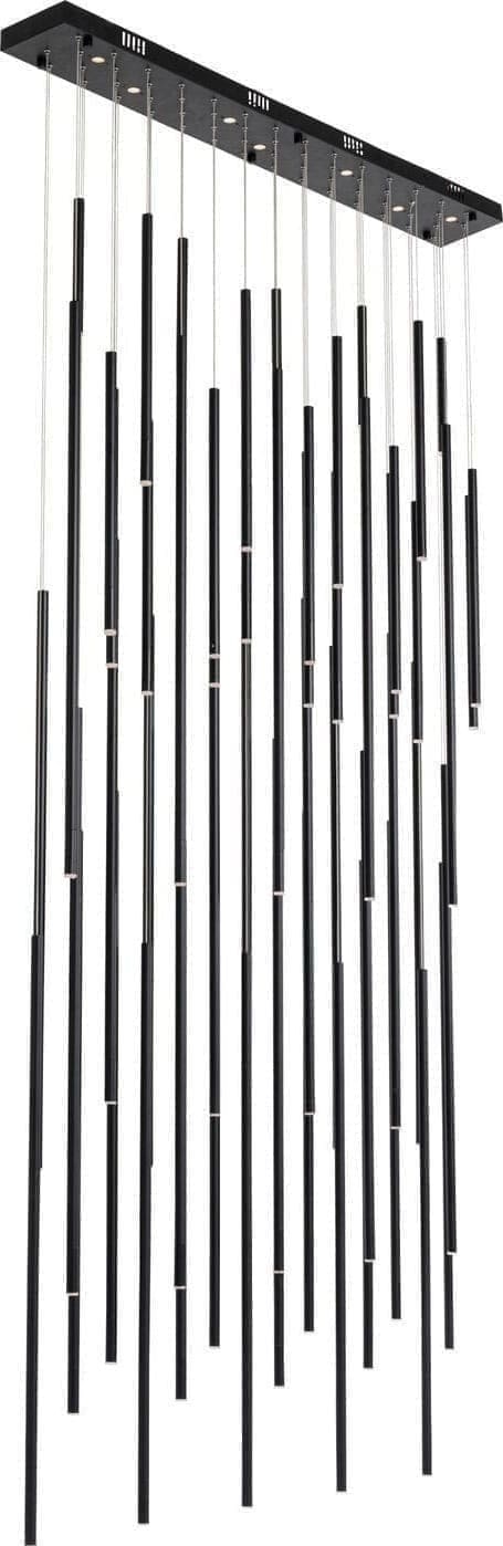 Pendant Lamp Living Vegas Deluxe Black Matt LED Kare Design 53665