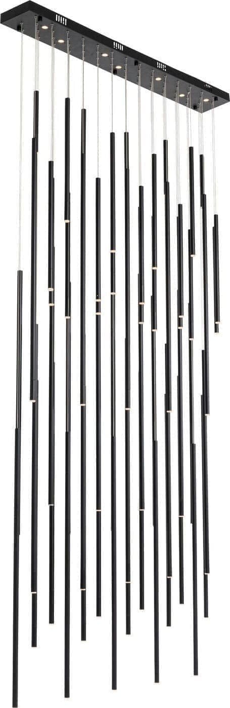 Pendant Lamp Living Vegas Deluxe Black Matt LED Kare Design 53665