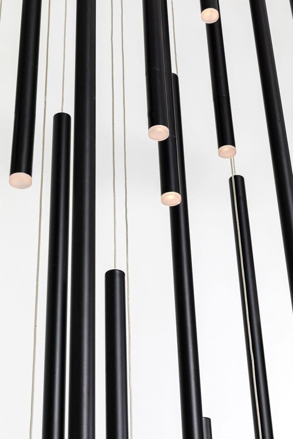 Pendant Lamp Living Vegas Deluxe Black Matt LED Kare Design 53665