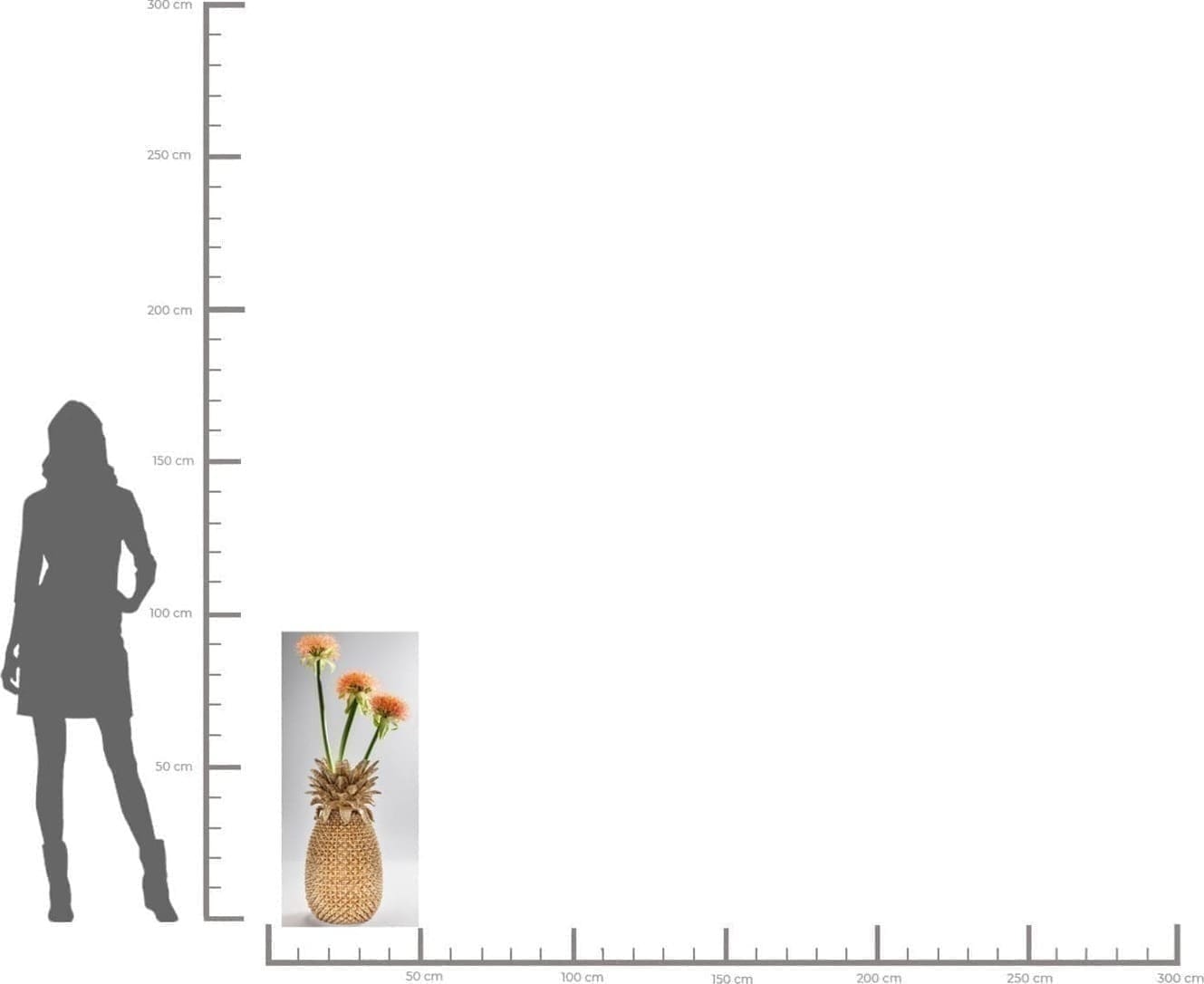 Vase Pineapple 50cm Kare Design Vaas 51068