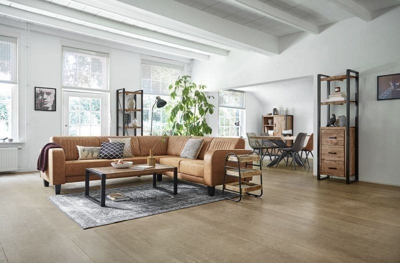 Profijt Meubel Hoekbank Mills cognac Hoekbank