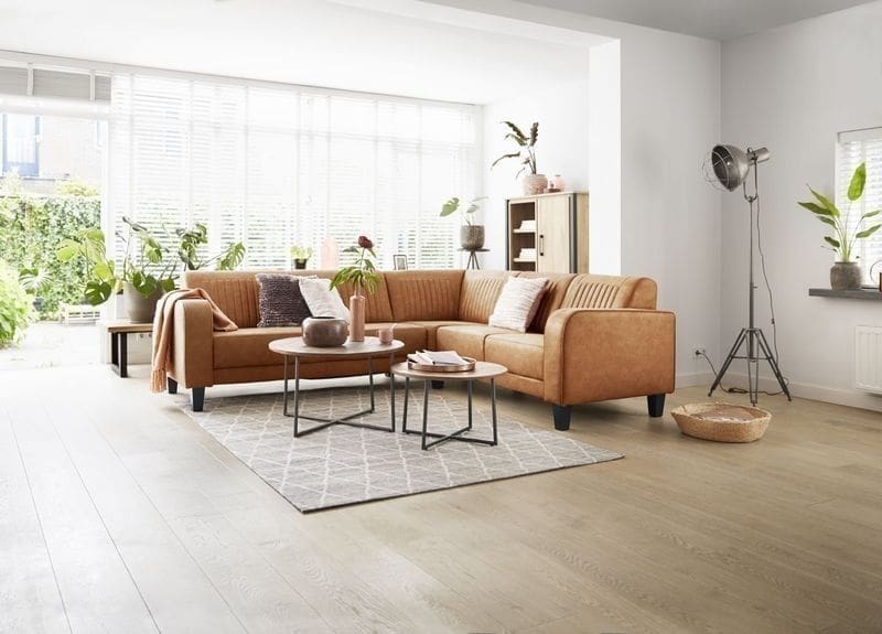 Profijt Meubel Hoekbank Mills cognac Hoekbank
