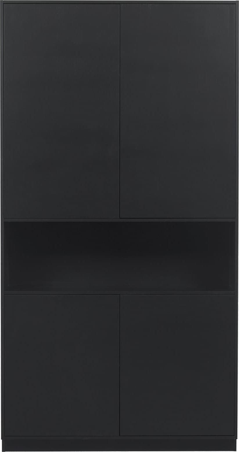 WOOOD Exclusive Finca Opbergkast 110cm Zwart Zwart Kast