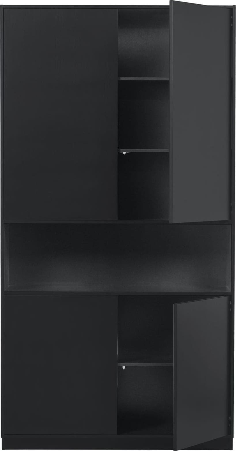 WOOOD Exclusive Finca Opbergkast 110cm Zwart Zwart Kast