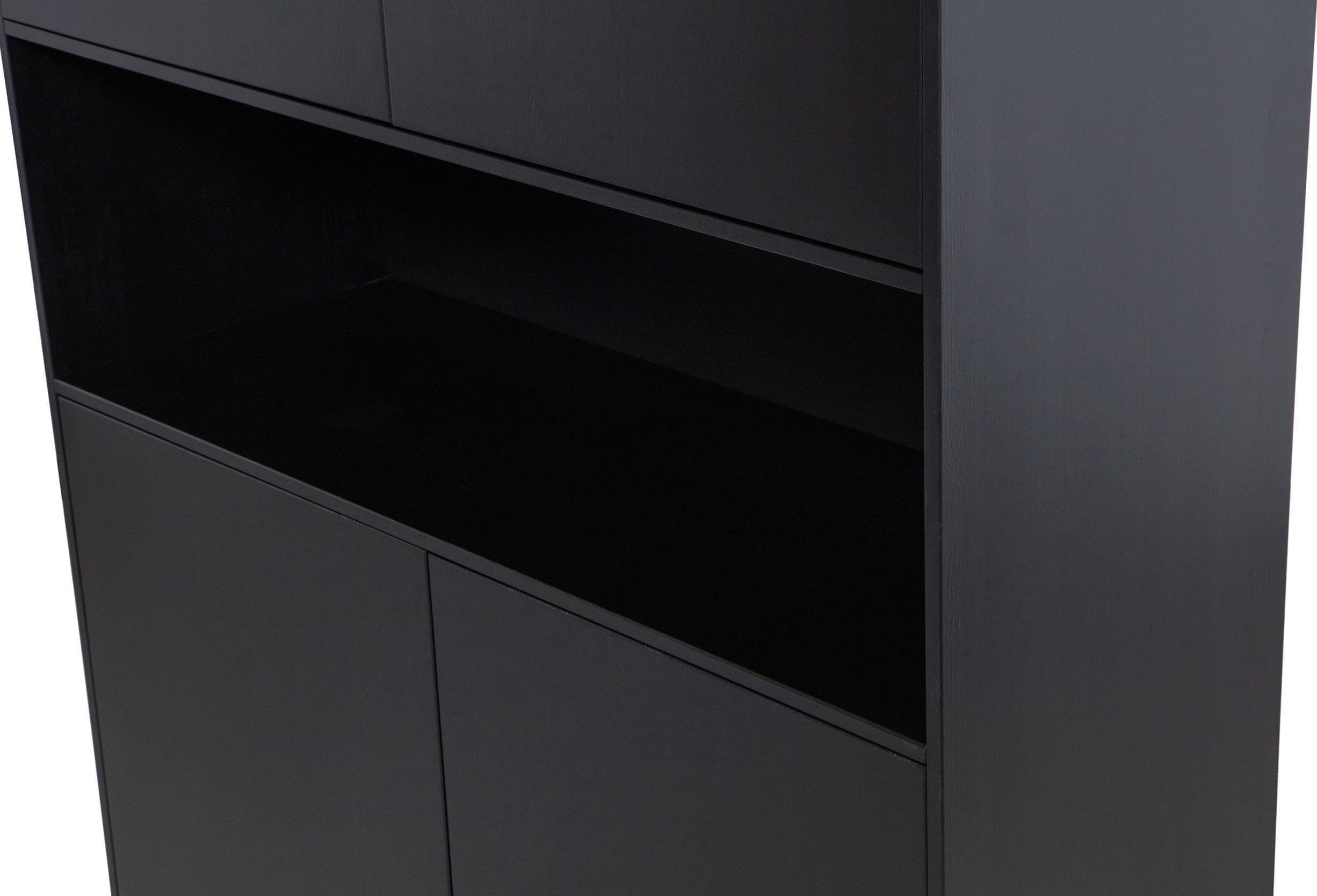 WOOOD Exclusive Finca Opbergkast 110cm Zwart Zwart Kast