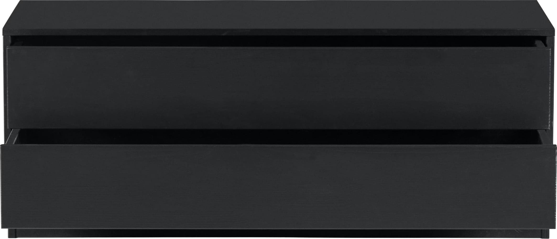WOOOD Exclusive Finca Tv Meubel 100cm Grenen Zwart Zwart Kast