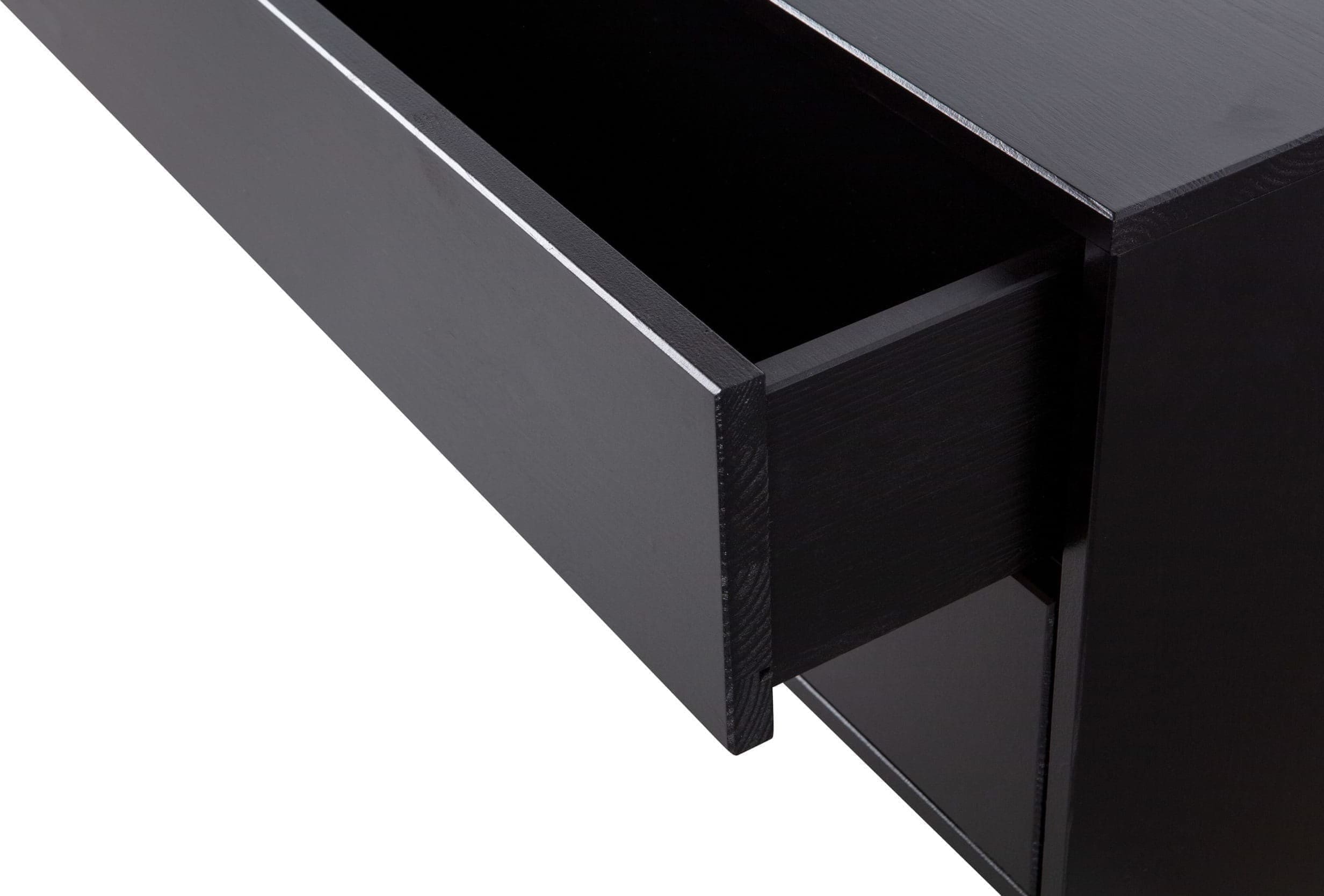 WOOOD Exclusive Finca Tv Meubel 100cm Grenen Zwart Zwart Kast