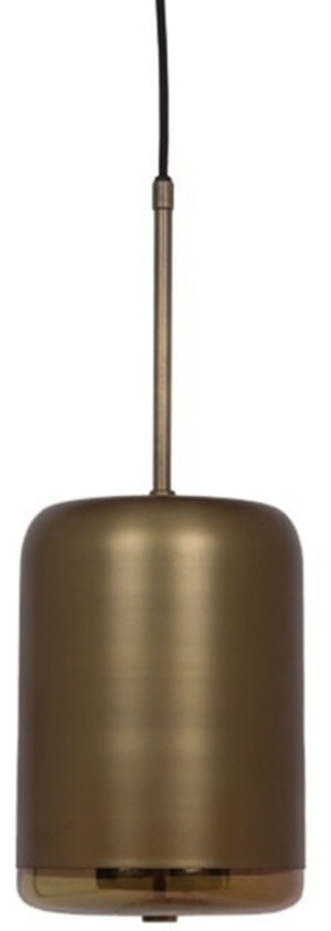 WOOOD Exclusive Safa Hanglamp Verticaal Metaal Glas Brass Black/brass