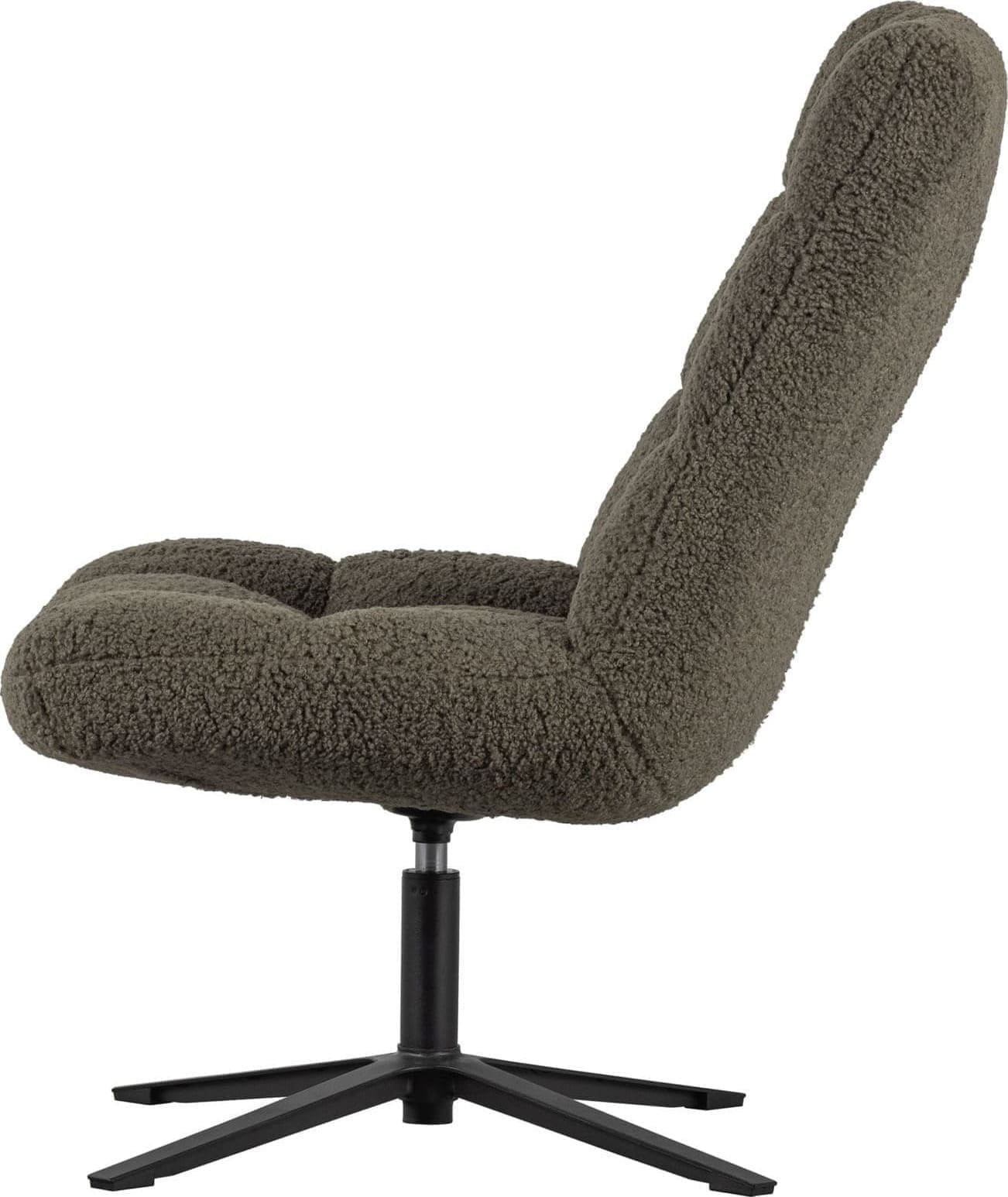 WOOOD Job Draaifauteuil Teddy Groen Green Bank