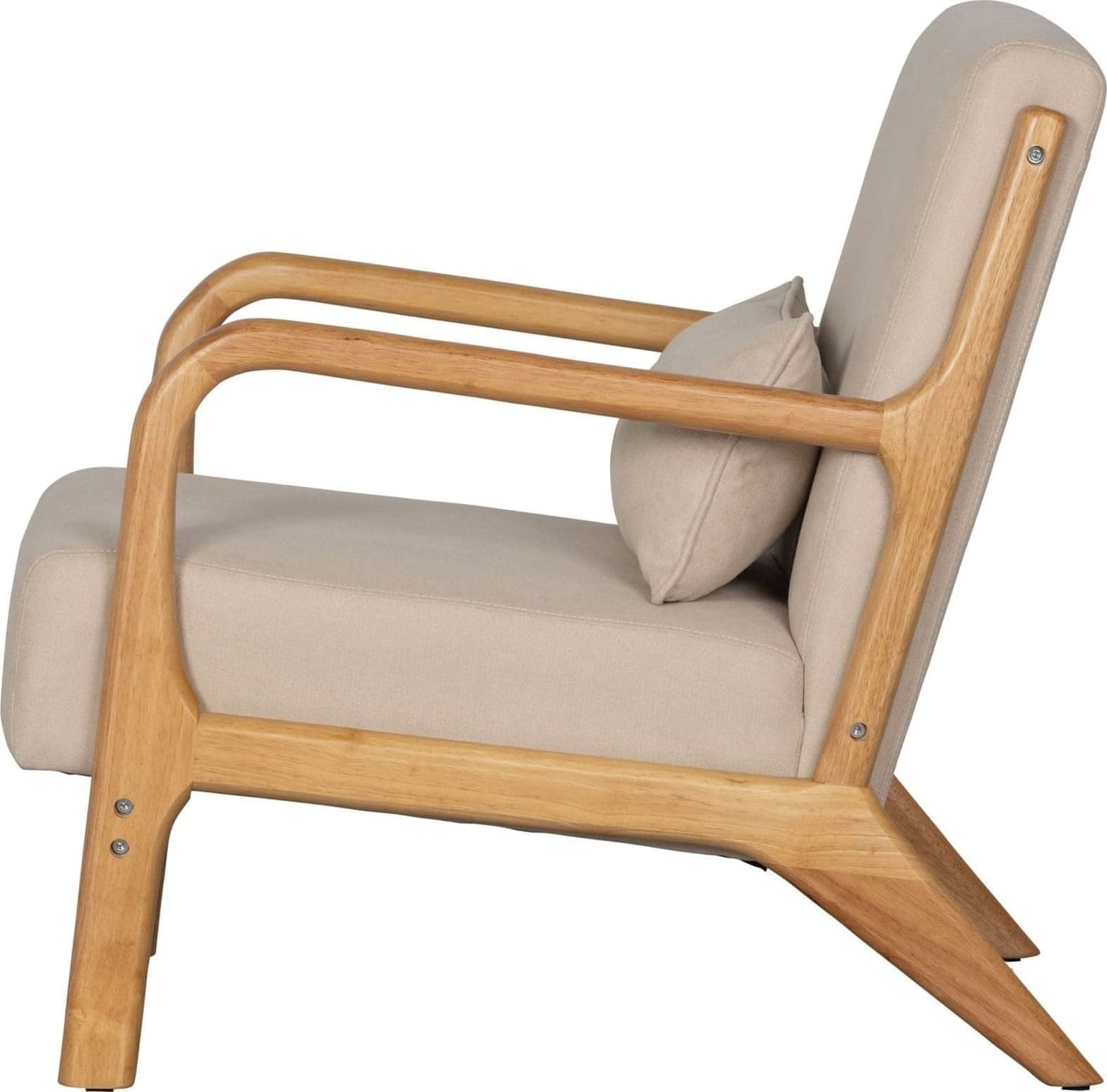 WOOOD Mark Fauteuil Geweven Stof Naturel Natural Bank