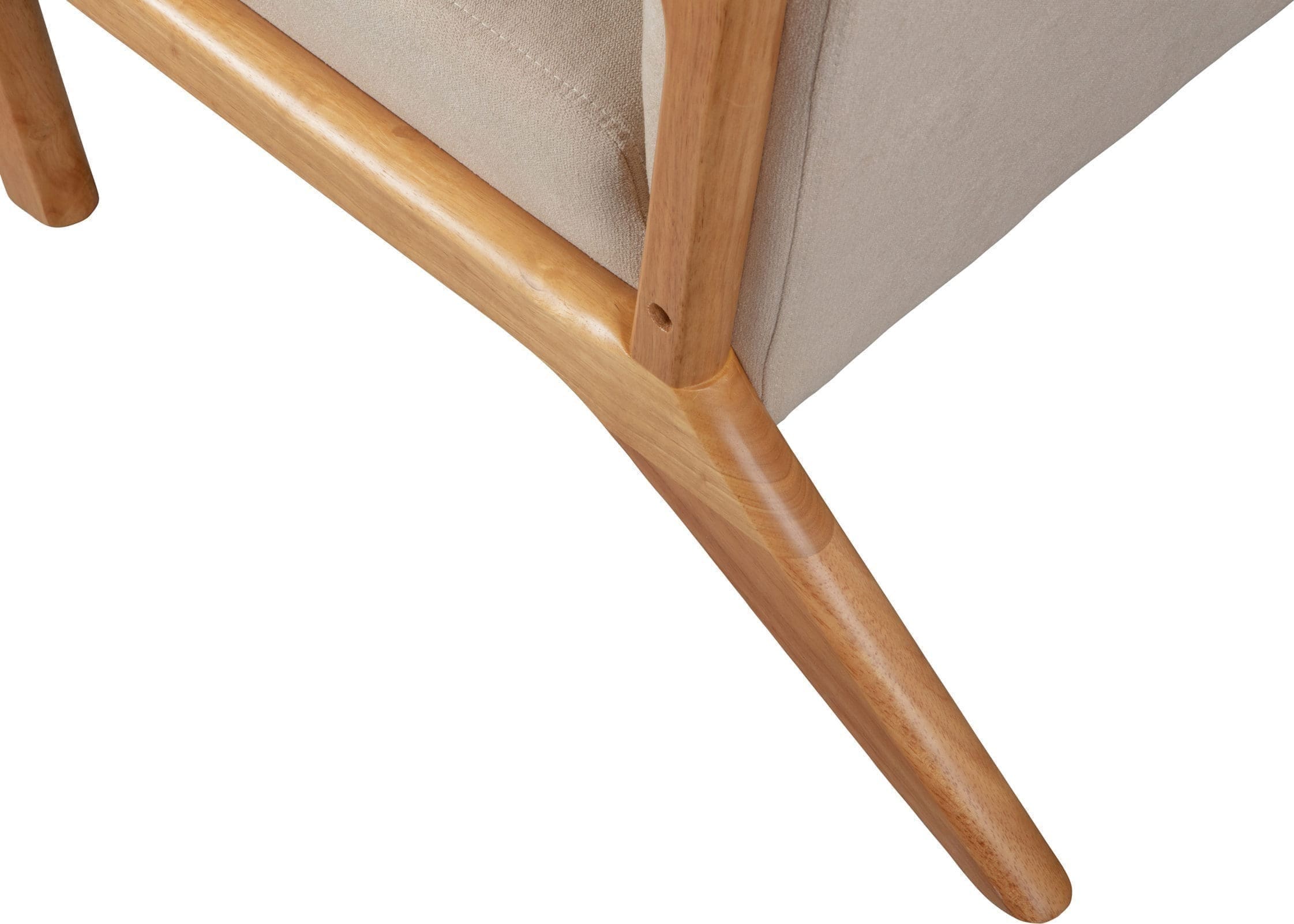 WOOOD Mark Fauteuil Geweven Stof Naturel Natural Bank