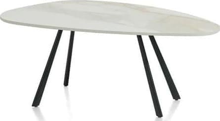 Xooon Montello salontafel 94 x 49 cm. - hoogte 35 cm. - keramiek blad Bijzettafel