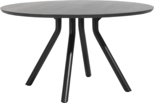 Xooon Arvada tafel 125 cm. - rond - centrale poot kort - onyx Eettafel
