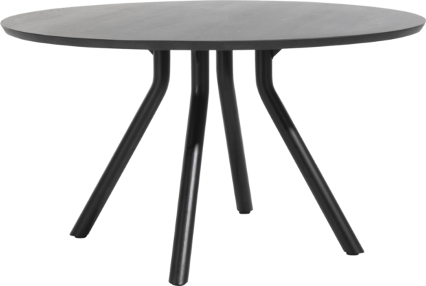 Xooon Arvada tafel 125 cm. - rond - centrale poot kort - onyx Eettafel