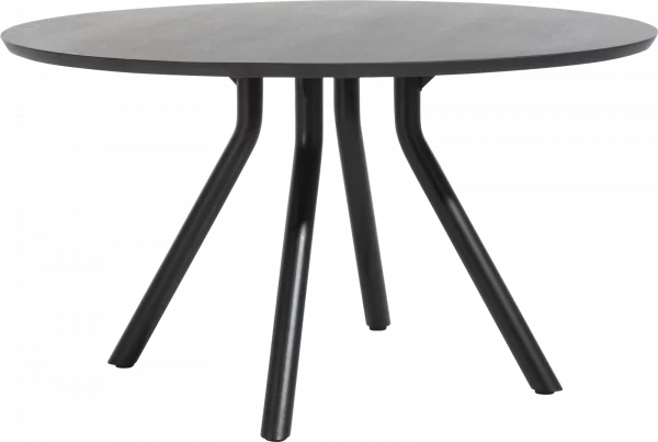 Xooon Arvada tafel 140 cm. - rond - centrale poot kort - onyx Eettafel