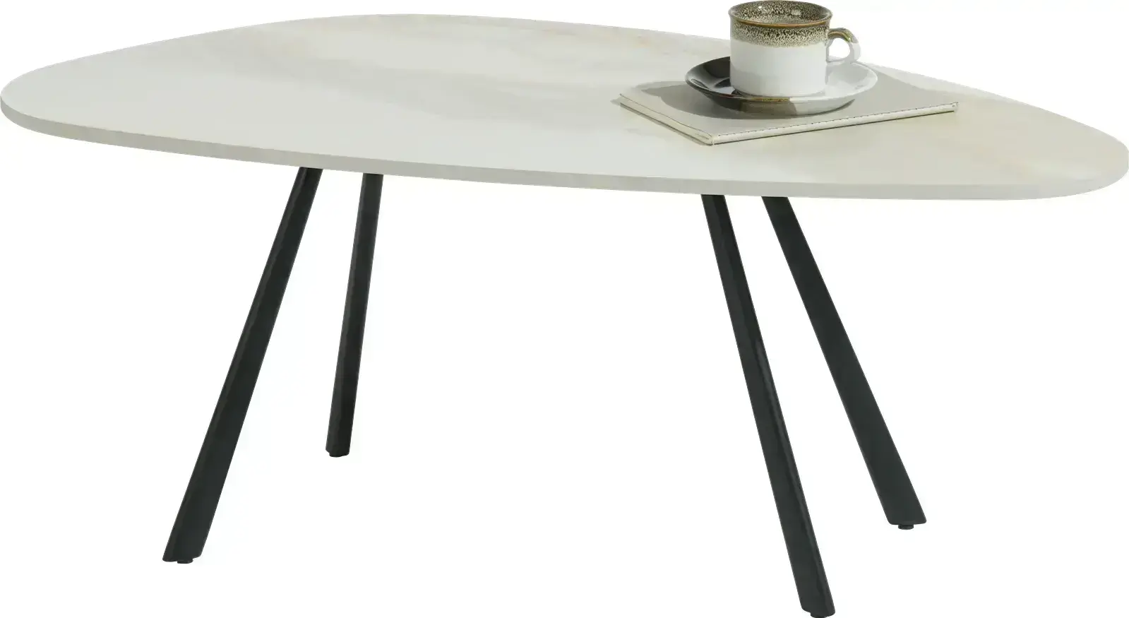 Xooon Montello salontafel 94 x 49 cm. - hoogte 35 cm. - keramiek blad Bijzettafel